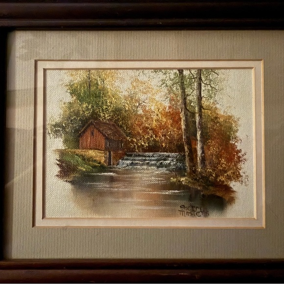 Original Sherry Masters Oil Painting – Rustic Barn Scene Framed 10x12 - Picture 4 of 8